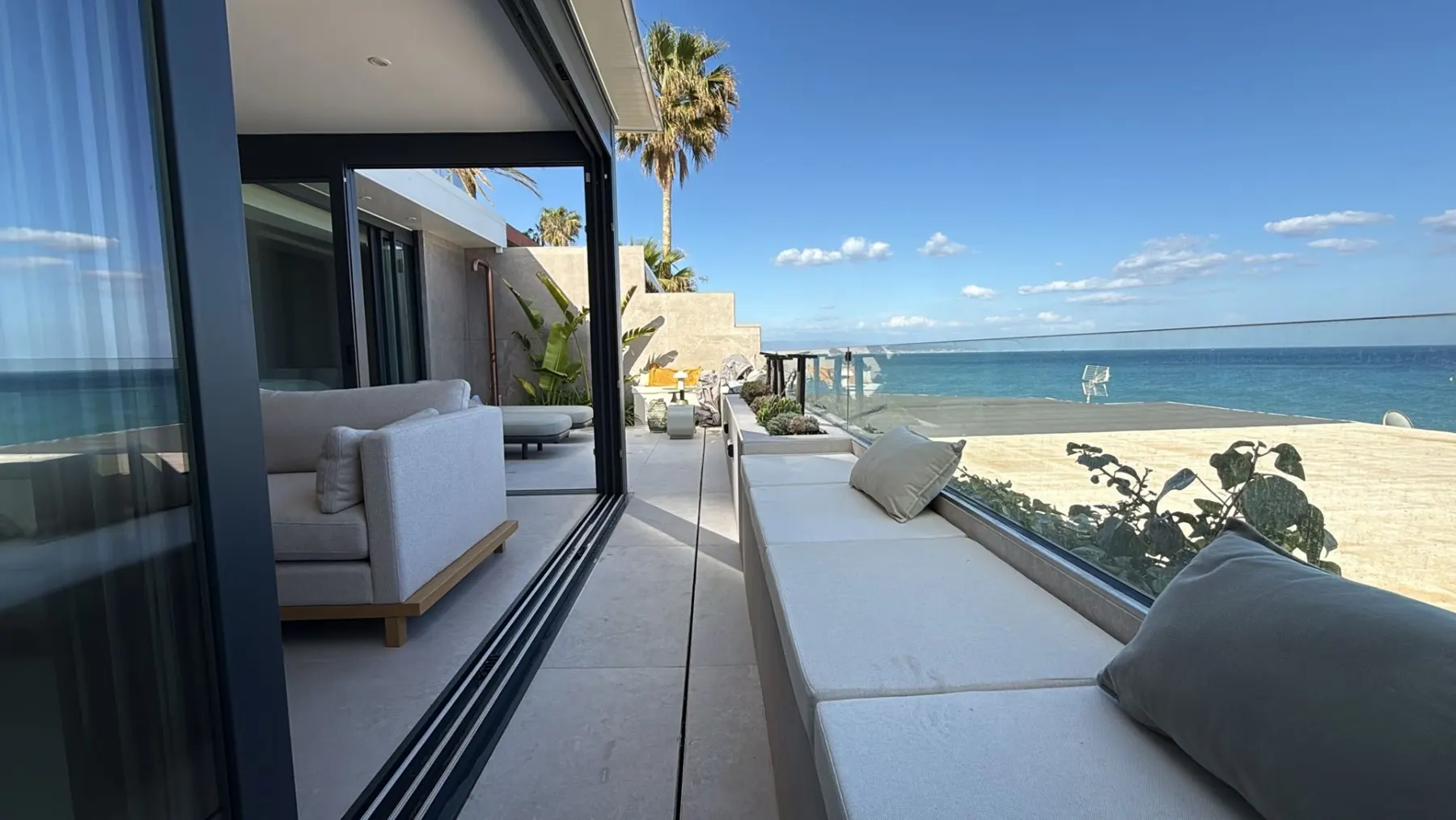 The terrace