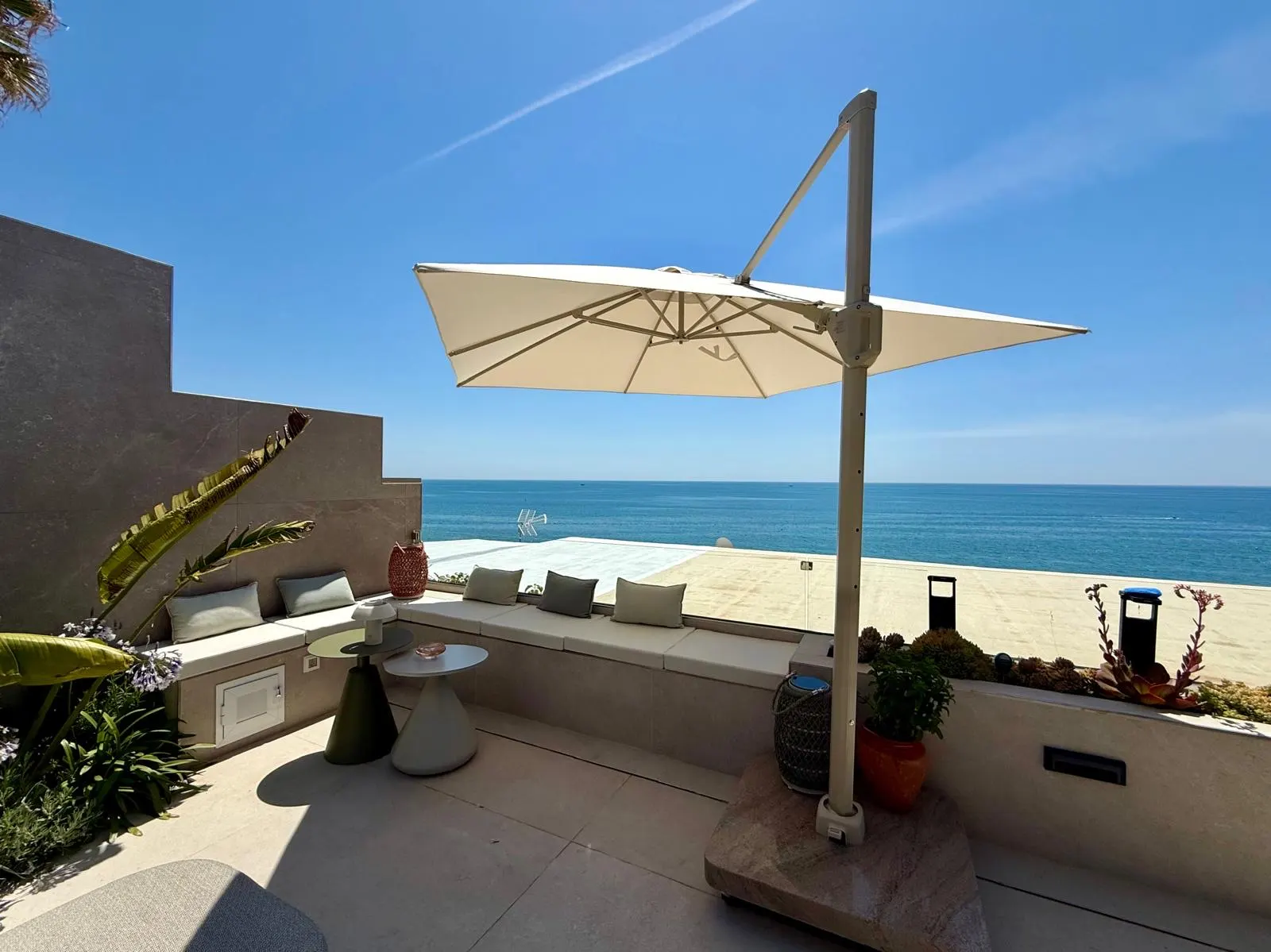 The terrace