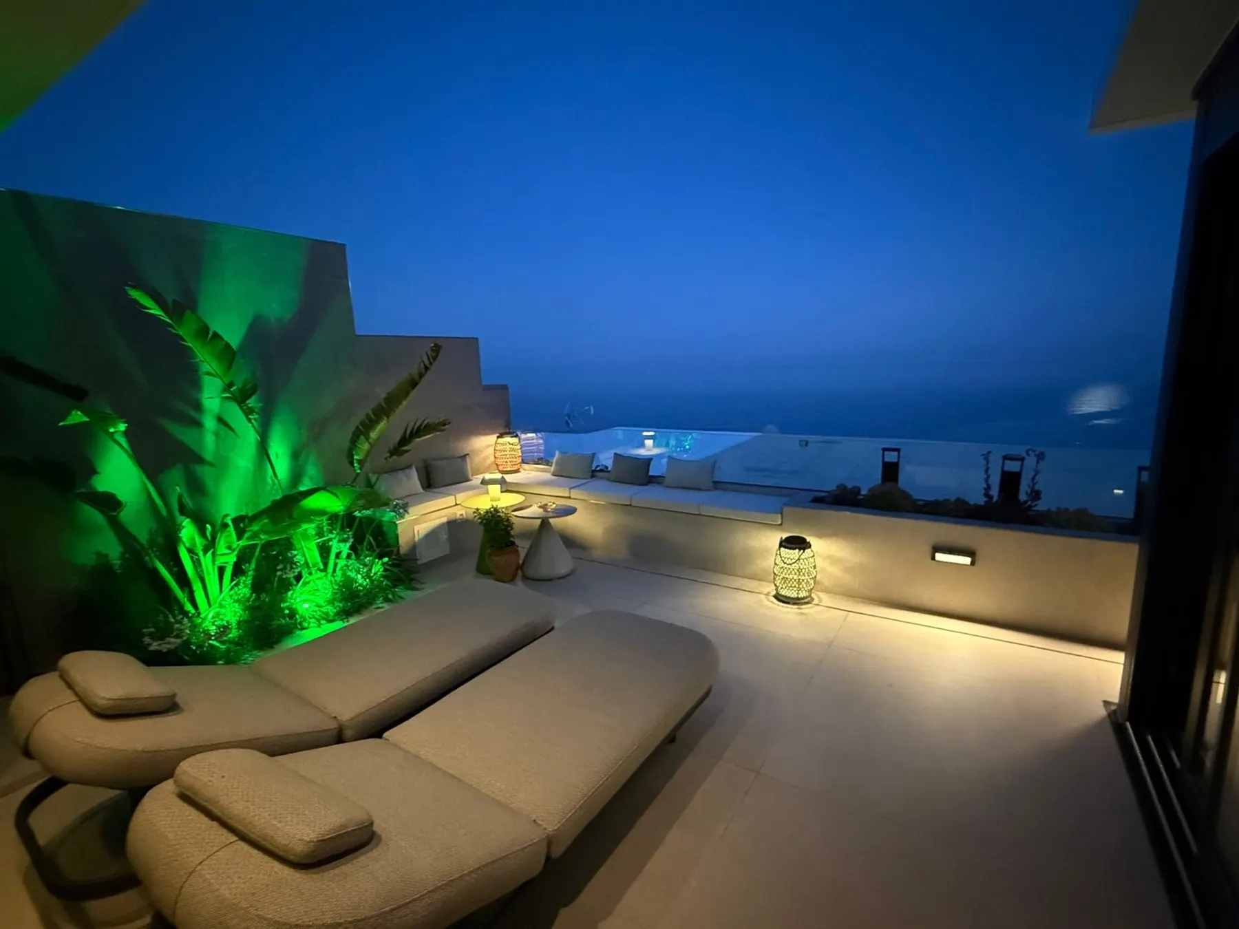 The terrace