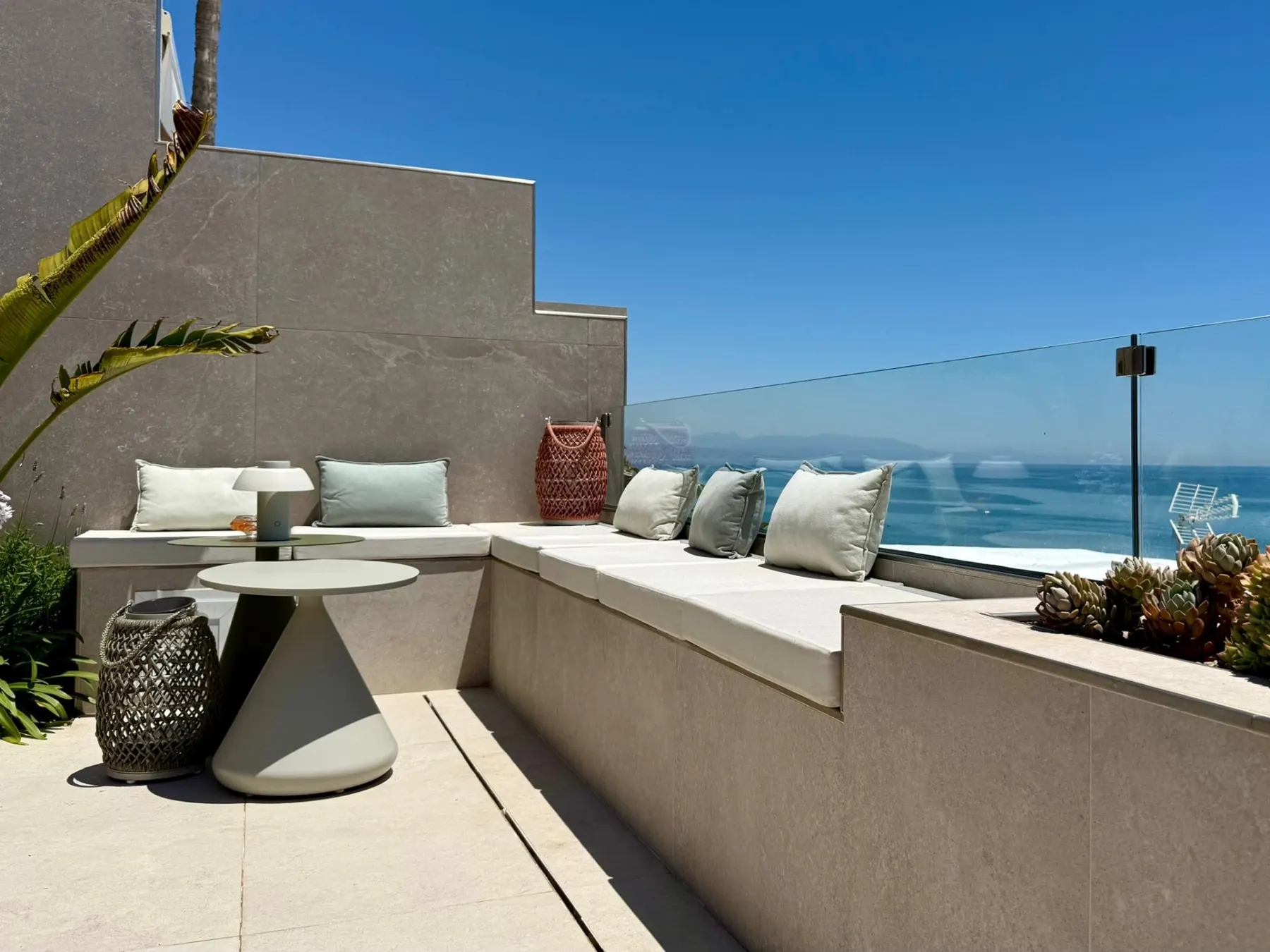 The terrace