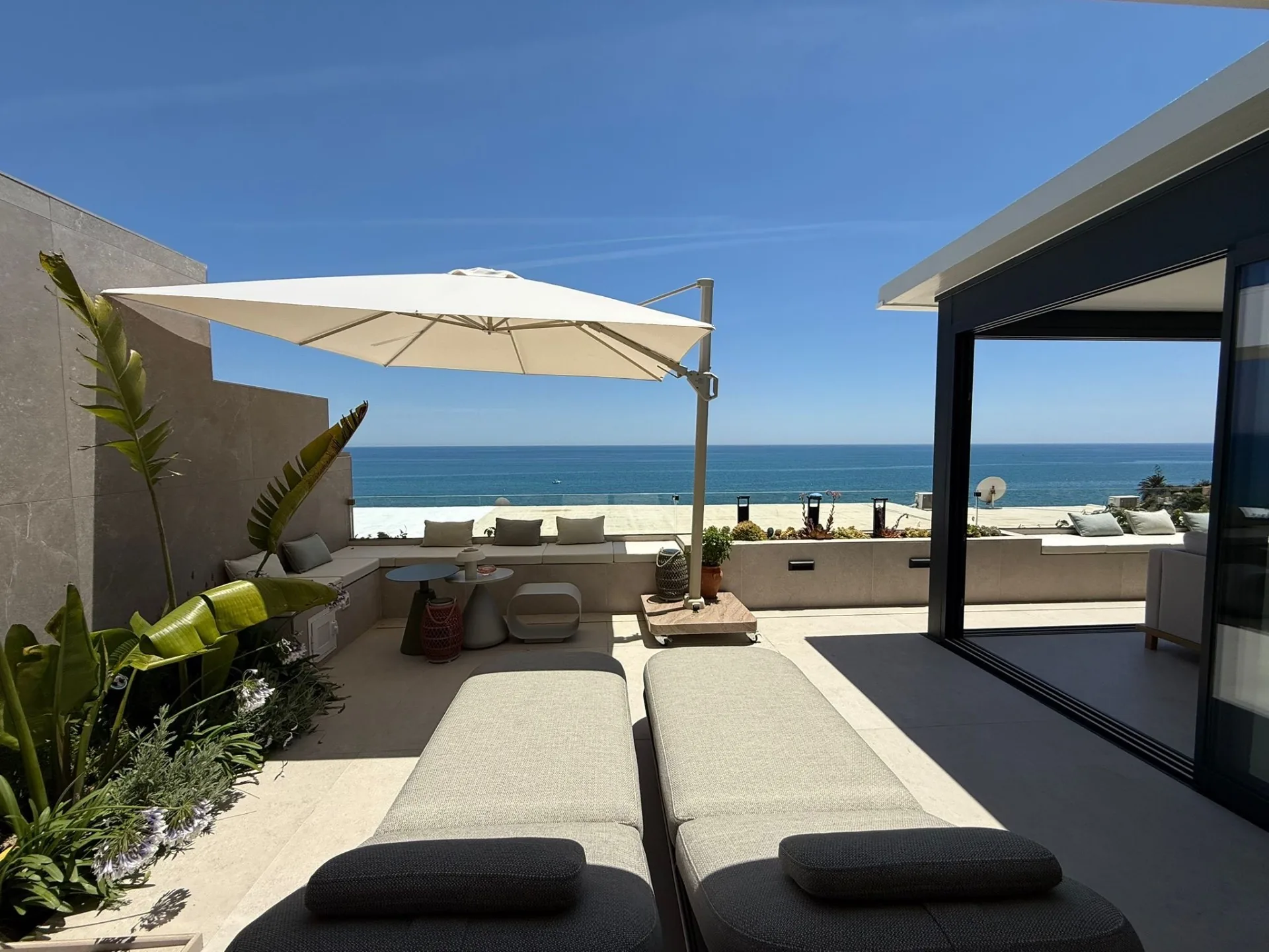 The terrace