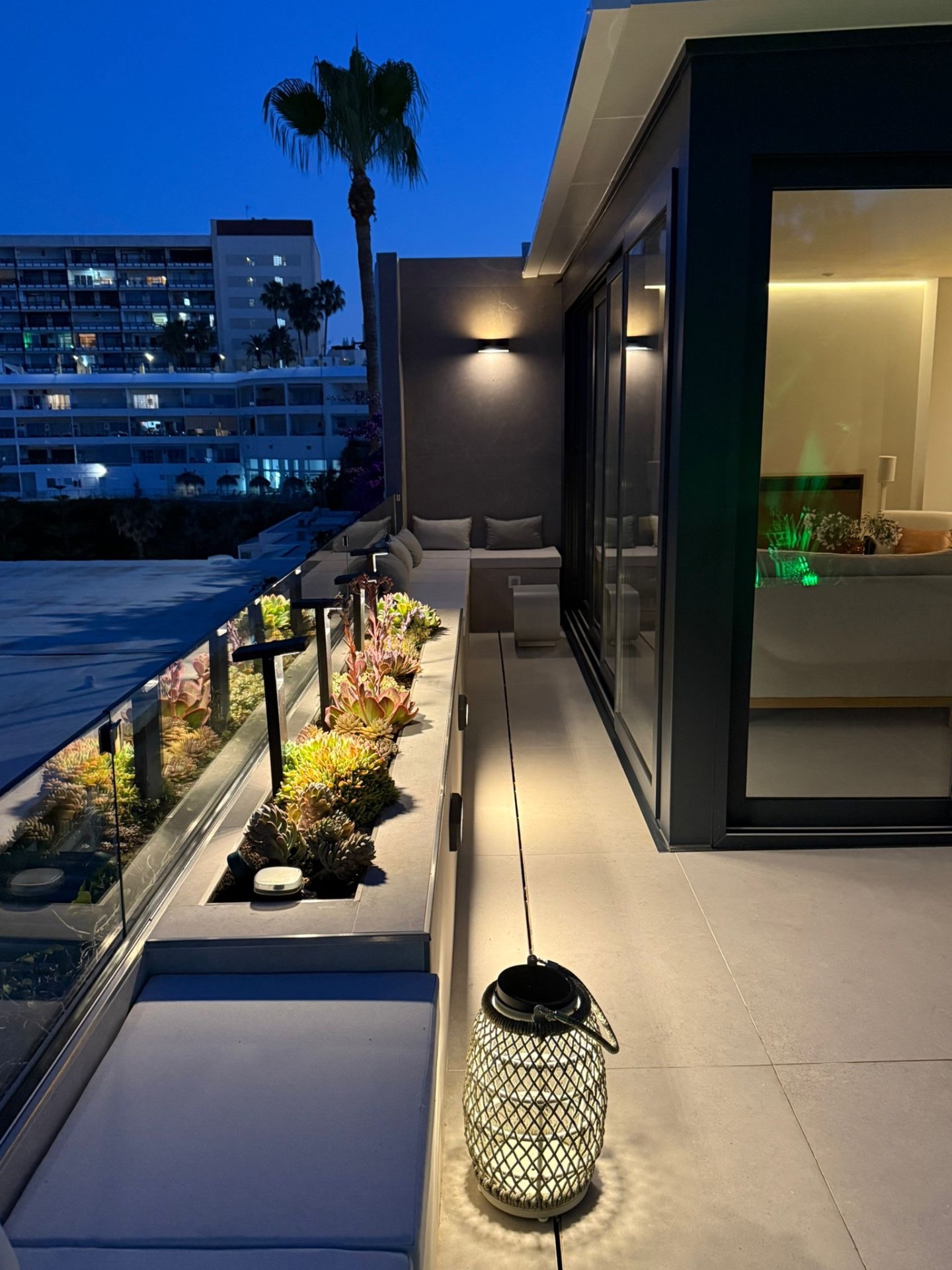 The terrace
